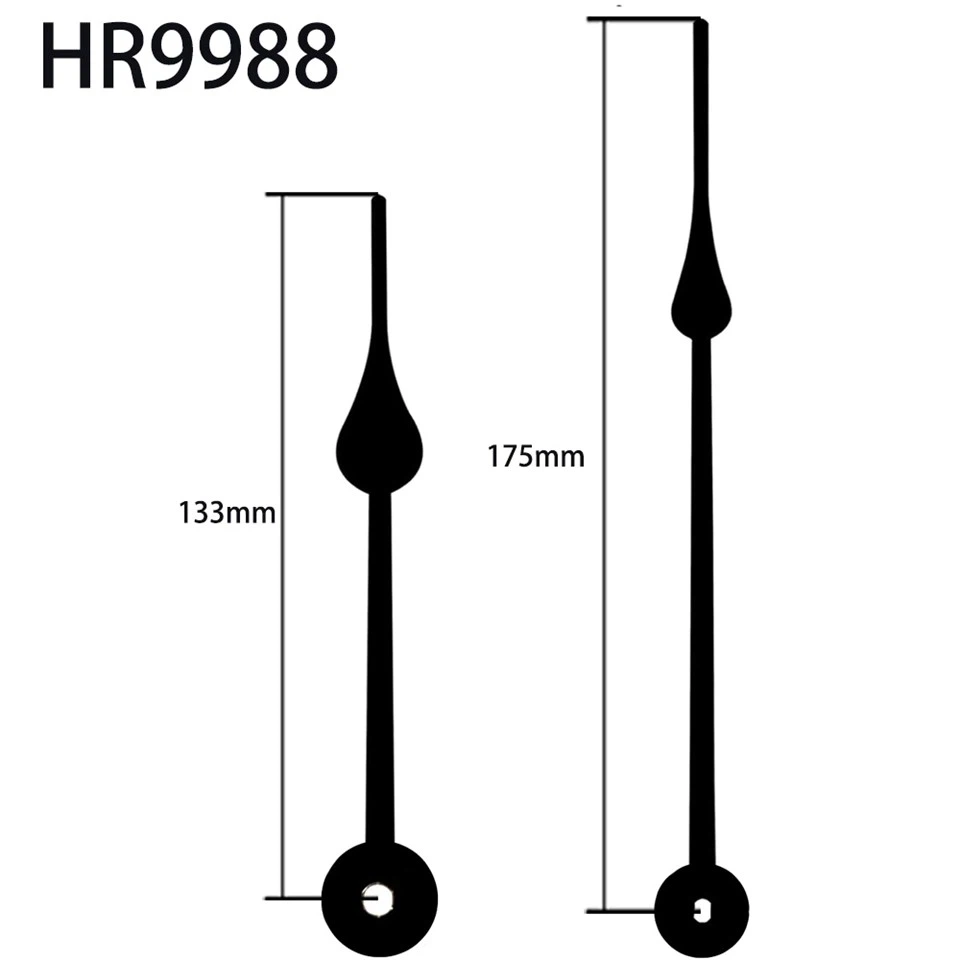 Lámha Clog HR9988 Uair Dubh Agus Nóiméad, Poll Cearnóg